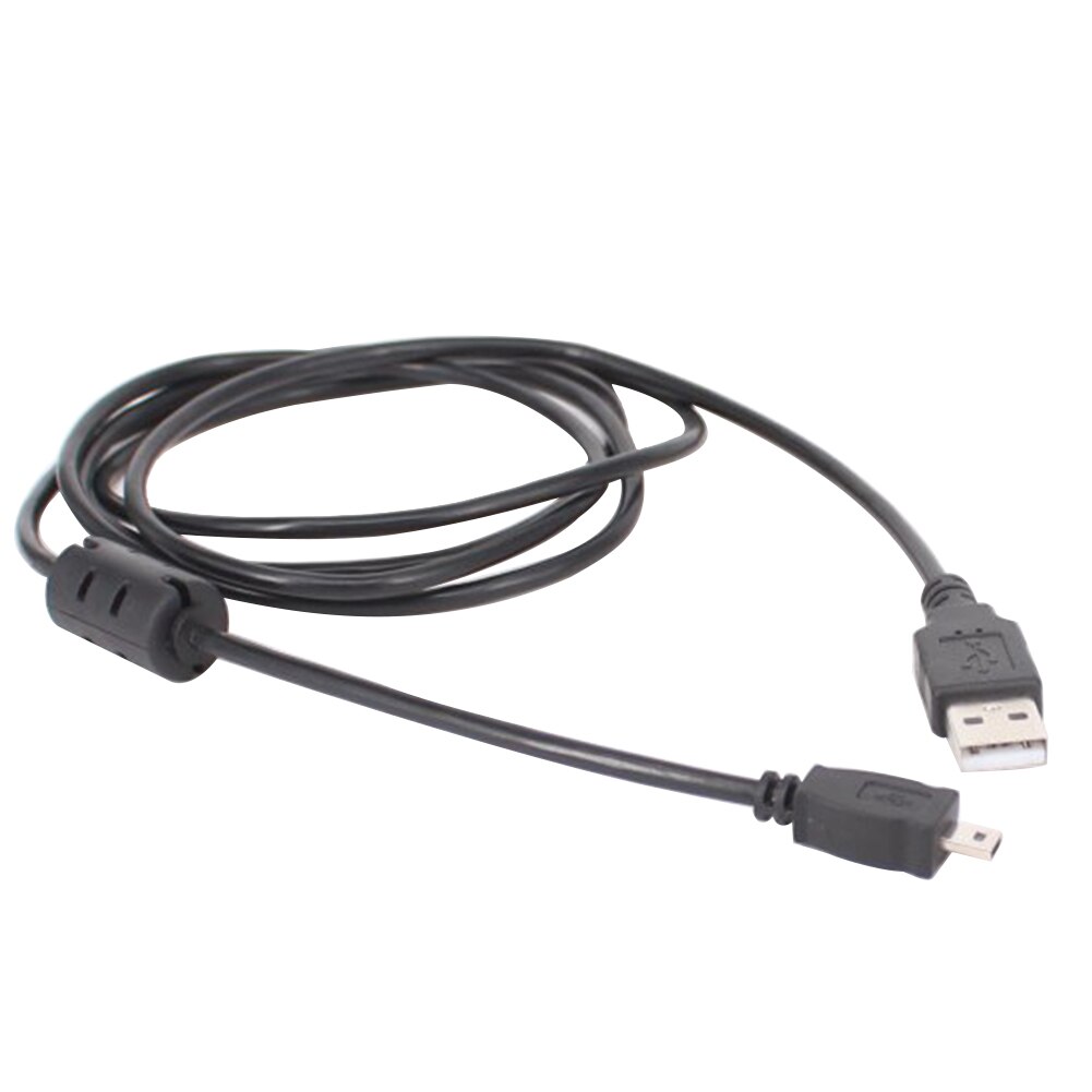 2 stk kontakt ledning 1.5m dataoverføringe svart erstatning ladekabel usb strøm til nikon coolpix  l110 l21 l22 s3000 kamera