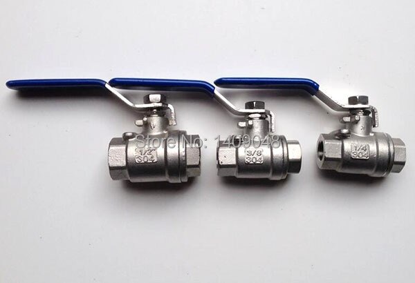 GOGO Type 2PC stainless steel ball valve DN32 Female thread 1 1/4 inch BSP SS304 201 316 2 way Control Ball Valve