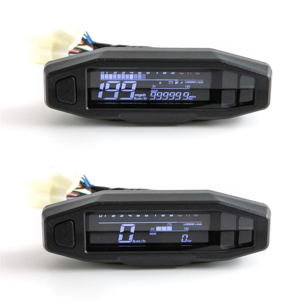 Compteur de Vitesse LCD pour Moto, Odomètre Numérique, Injection Électrique et Carburateur, pour KR200 Russe,