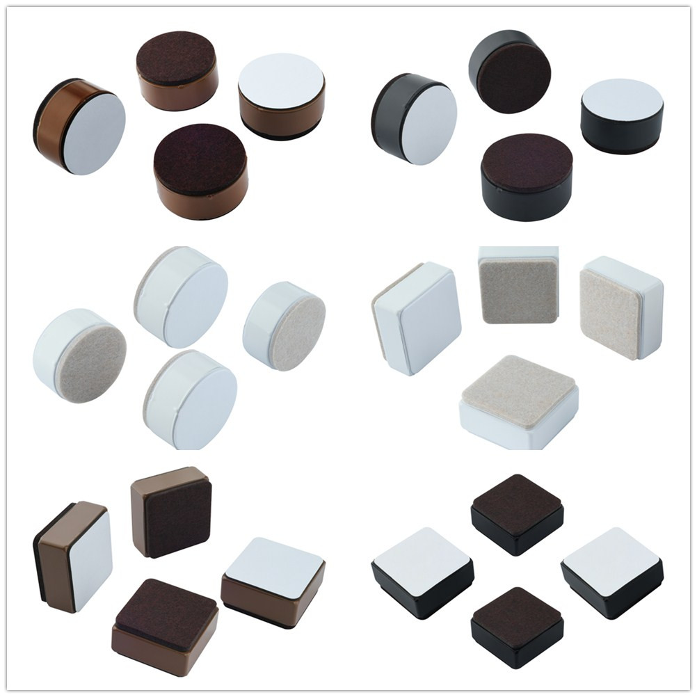 4 stks Meubels Riser Pad Rond/Vierkant Massief Koolstofstaal Bed Tafel Stoel Bank Lift Voeg 30mm Hoogte Zelfklevende Bescherm Vloer