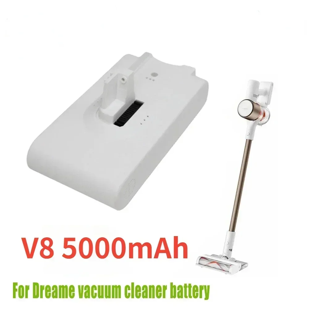 Batería de litio Original para Dreame V8 V9 V10 V9P XR VVN3 VVN4 piezas de aspiradora inalámbrica de mano batería de repuesto: Verde