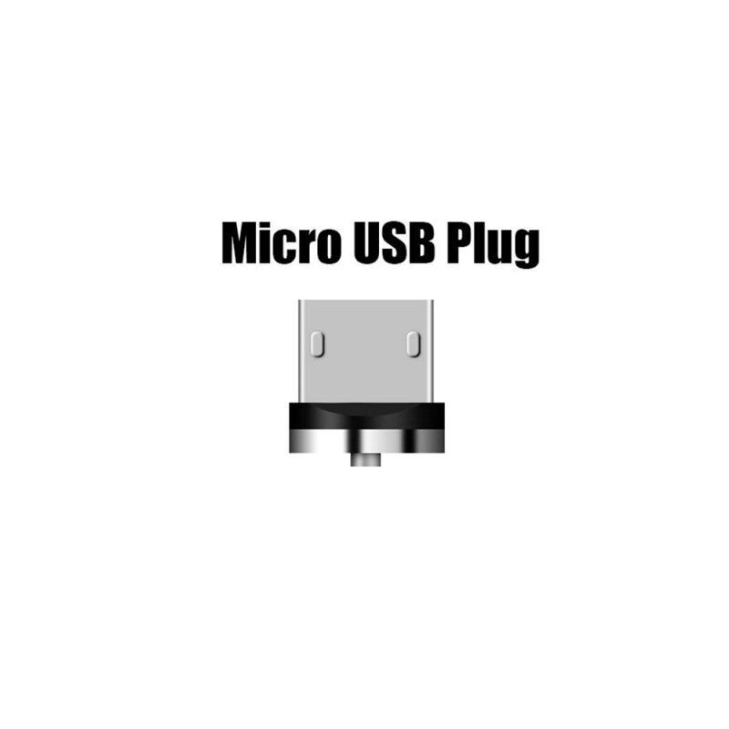 Adaptador de Cable de carga de aleación de aluminio, puntas magnéticas de rotación de 2/5 grados, fácil de operar, piezas de repuesto duraderas, Micro USB, 360 Uds.