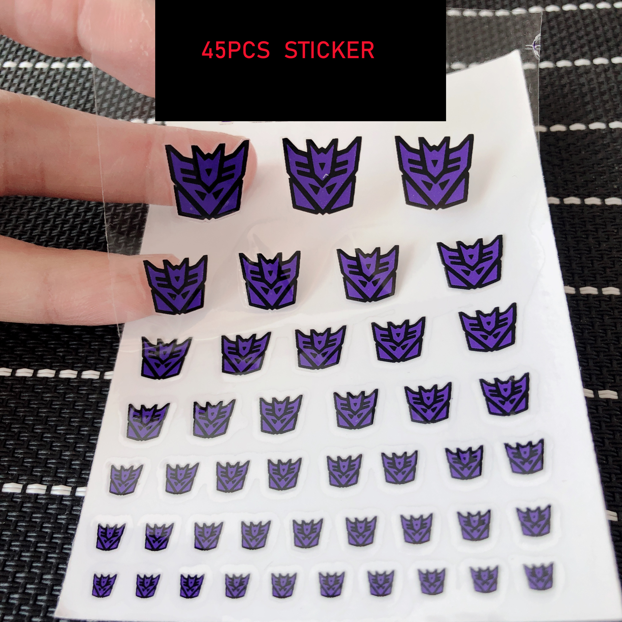 45Pcs Transformatie Robot Speelgoed G1 Sticker Symbool Decal Voor Custom Diy Speelgoed Accessoires Decoratie: 6