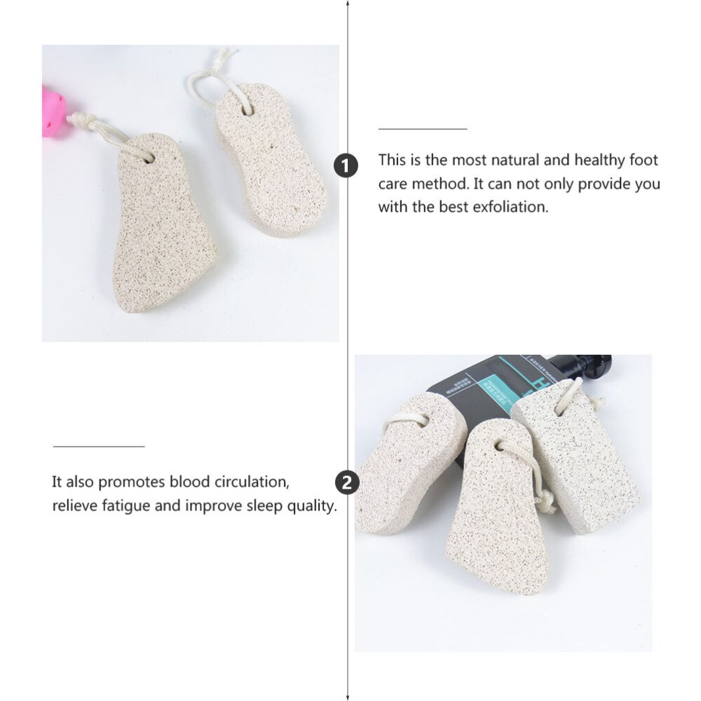 12Pcs Feet Scraping Stone Pedicure Tools Natural Pumice Stone Double-sided Pumice Stone for Travel