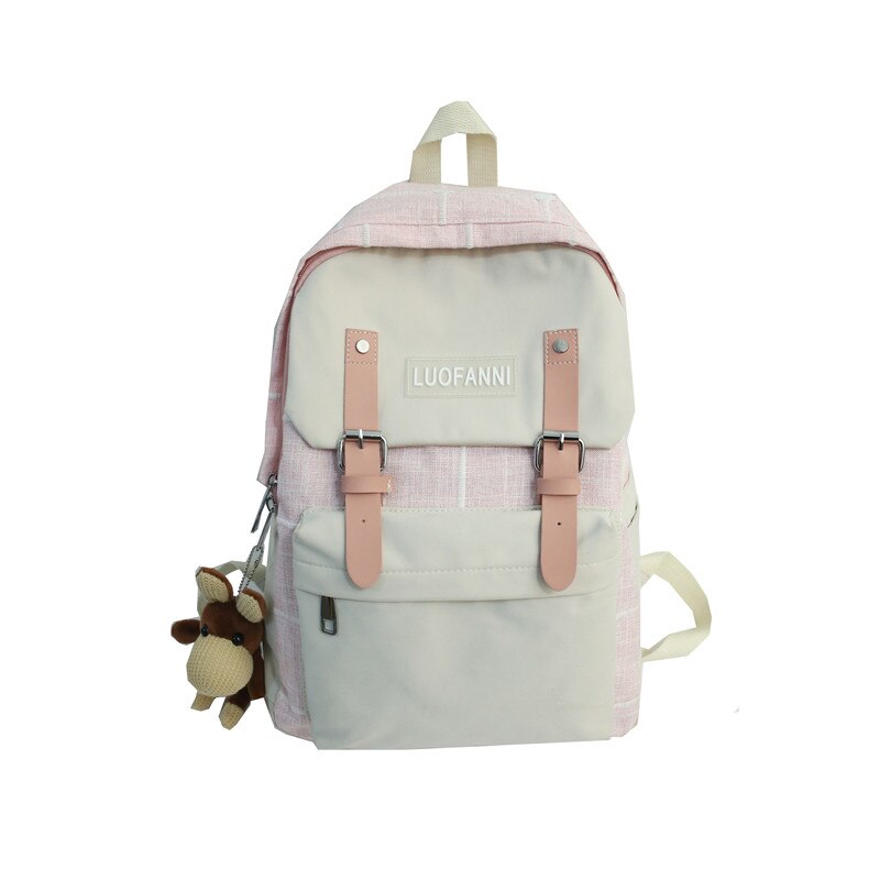 JULYCCINO Frauen Heißer rucksack reise bagpack nylon leinwand Laptop Schule Taschen für Jugendliche rucksack Bolsas Mochilas Sac A Dos: pink pendant