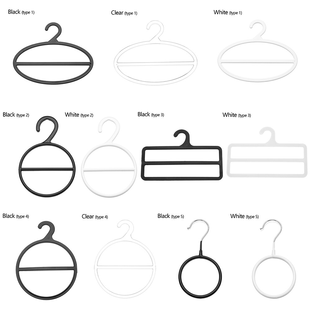 Circle Shape Shawl Scarf Hanger Multifunctional Coat Belt Tie Clothes Display Shelf Space Saving Organizer Plastic Storage Holde