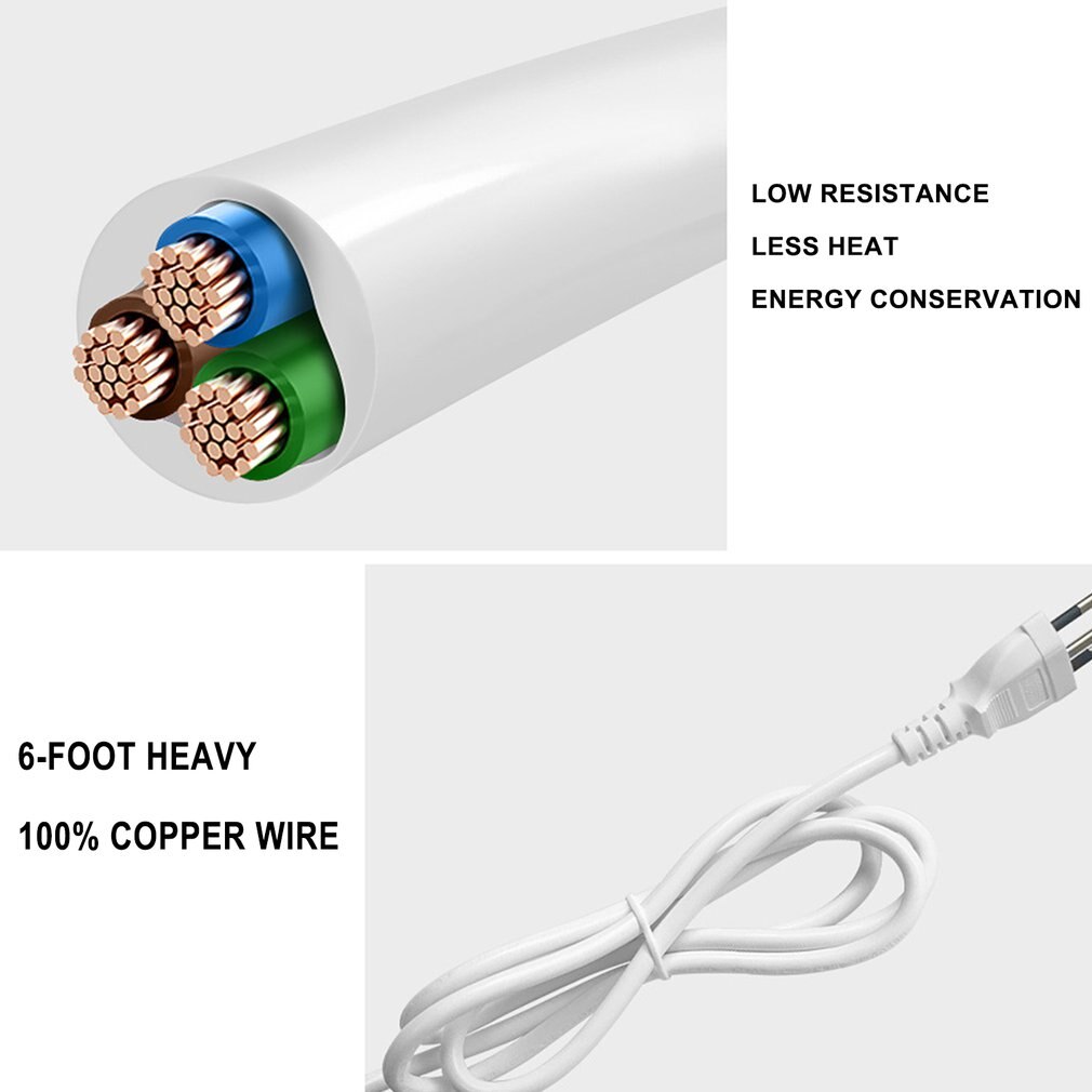 WiFi Smart Power Strip With 4 Outlets 4 USB Charging Ports Extension Cord Travel Multi Plug Extender