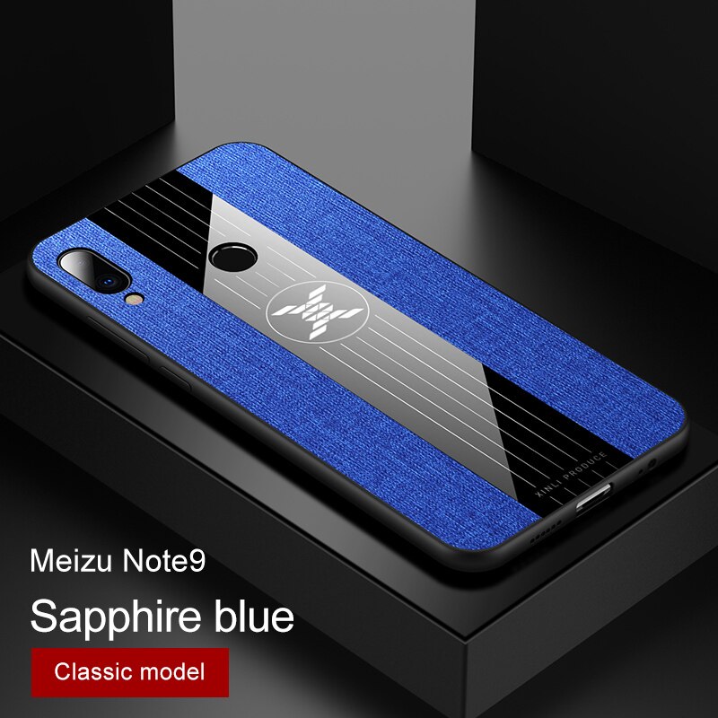 For Meizu Note 9 8 Case Magnetic Ring Holder Hard Cover Soft Silicone Frame Shell On Meizu Note9 Note8 Phone Cases: For Meizu note 9 / Only Blue Case