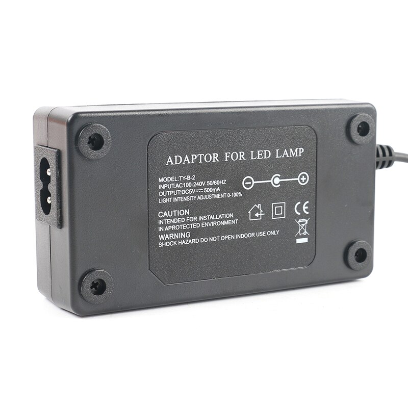 8mm 3W Coaxial Point LED Spot Light Lamp Adjustable Brightness Illuminator + 100V-240V Adapter for Camera Microscope Magnifierr