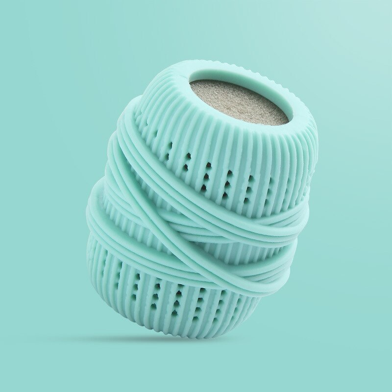 Anti-knot Laundry Ball Pet Hair Removal Laundry Ball Washing Machine Filters Lint Fluff Cleaning Remover Household Cleaning Tool: Blue