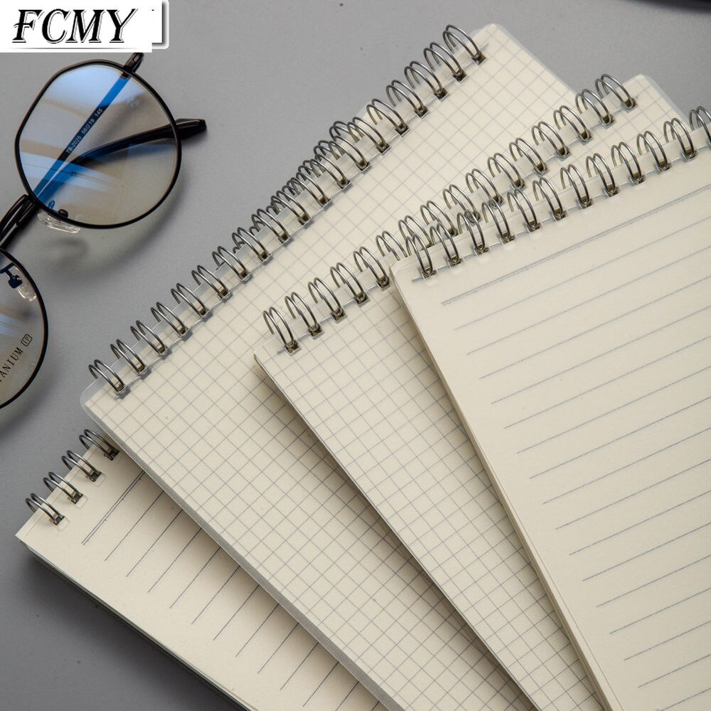 A4 A5 B5 Spiral Book Coil Notebook Line Blank Grid Paper Journal Diary Sketchbook for School Supplies Stationery Store