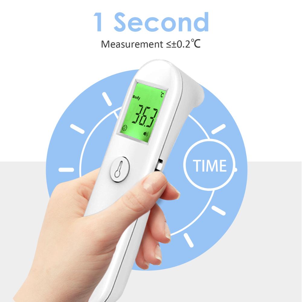 Non-Contact IR Infrared Thermometer Forehead Temperature Measurement Digital Display Quick Accurate Thermometric Indicator