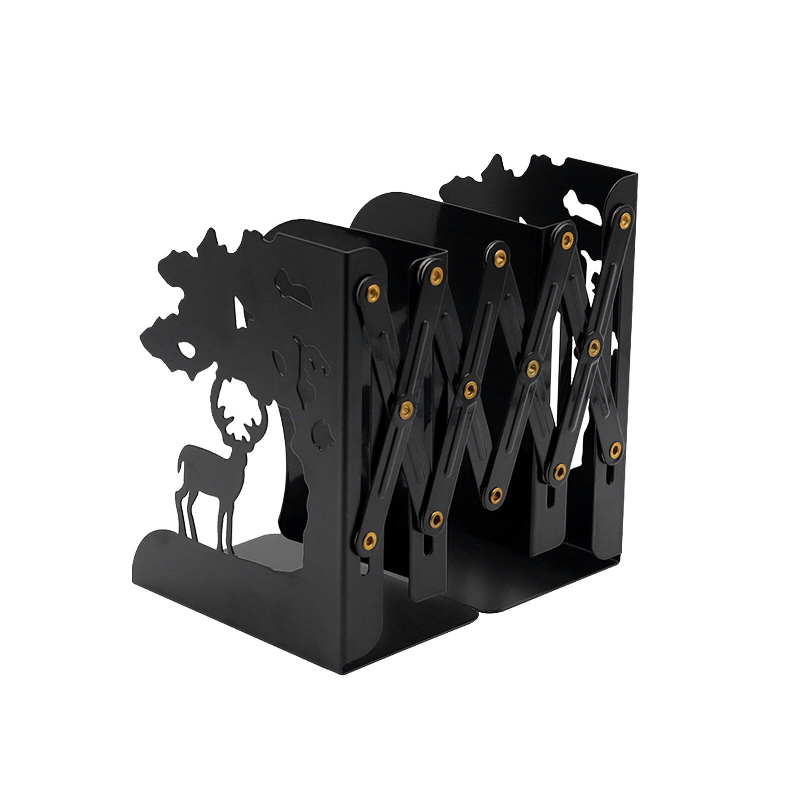 Desktop Organizer Library Steel Plate Out Bookshelf Heavy Duty Support Adjustable Bookend Non Skid Stationery Solid