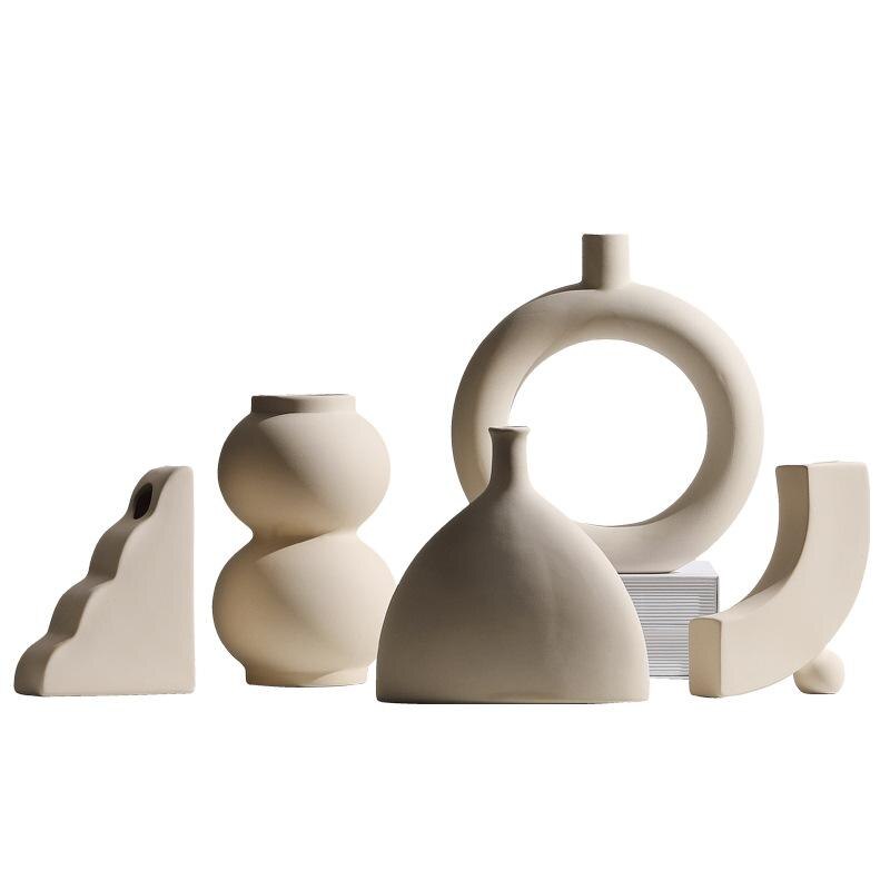Curated visual reference: Visual Reference: Nordic Minimalist Ceramic Vase Ornaments Dried Flo