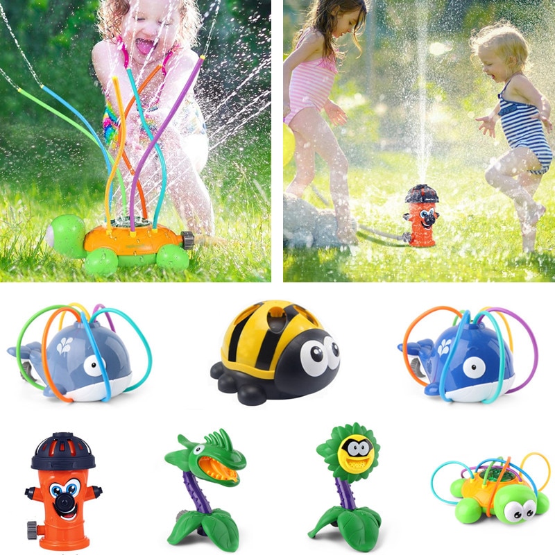 Summer Cool Fun Bath Toys Ball Water Squirting Sprinkler Baby Bath Shower Kids Toys Garden Lawn Water Park