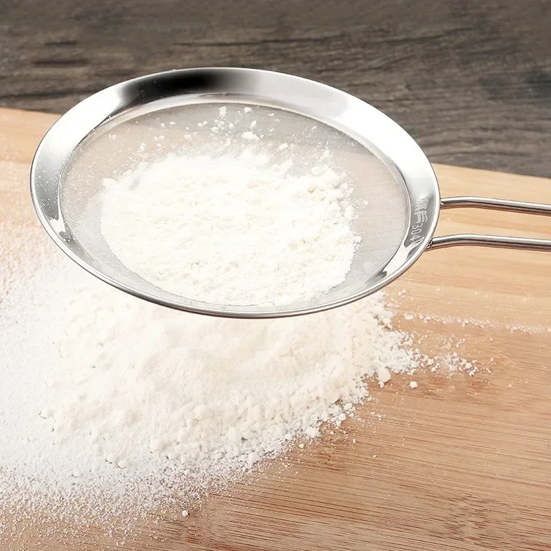 Colador grande de malla fina de acero inoxidable para alimentos, filtro de aceite de cocina, grasa para desnatar, salsa de espuma, Espumador de cocina, 1 unidad