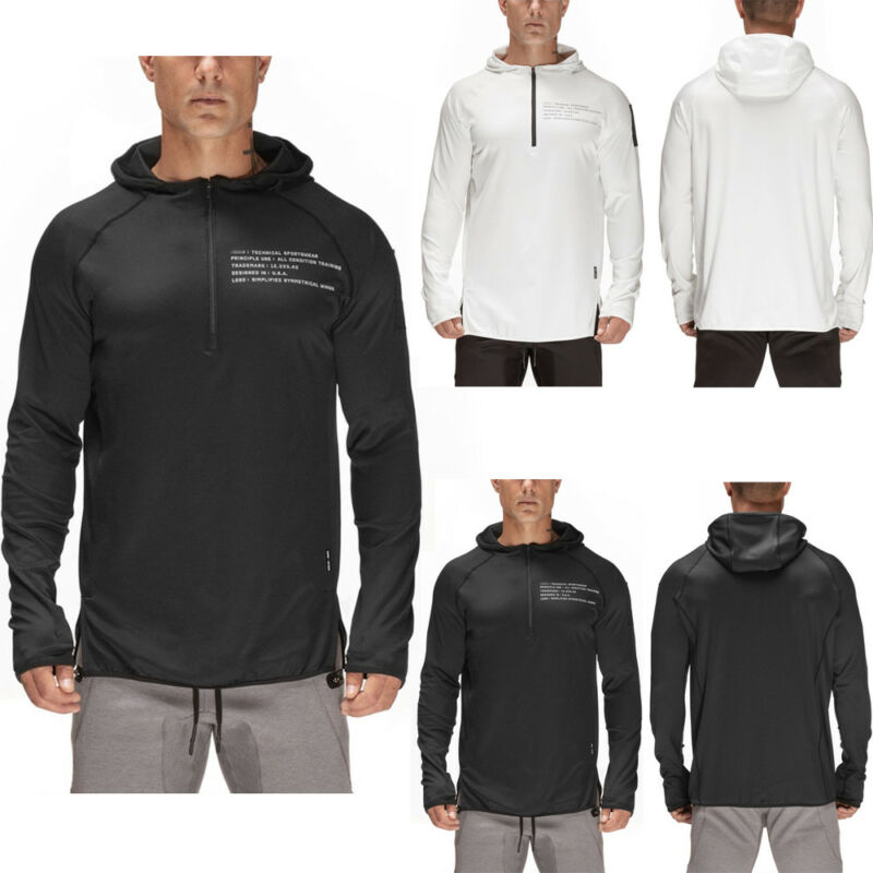 Men's Hoodie - Cotton Long Sleeve - Breathable Gym & Bodybuilding Top