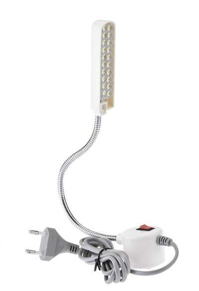 30 LED Portable Sewing Machine Light LED Light Magnetic Mounting Base Gooseneck Lamp for All Sewing Machine Lighting: EURO plug