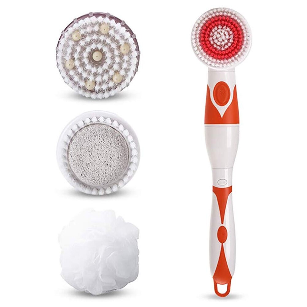 Elektrische Spin Massage Douche Borstel Bad Spa Cleaning Waterdichte Terug Scrubber SMR88