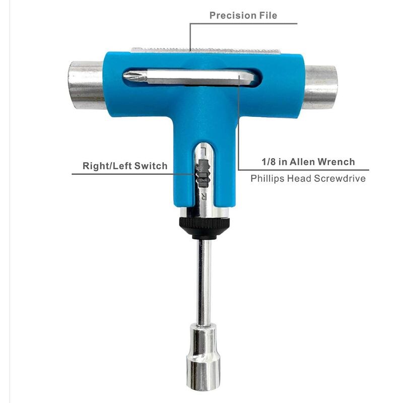 Skateboard Tool Roller Skate Scooter Adjusting T-Wrench Long board Fish Board Repair Tools L-type Head Spanner Screwdriver