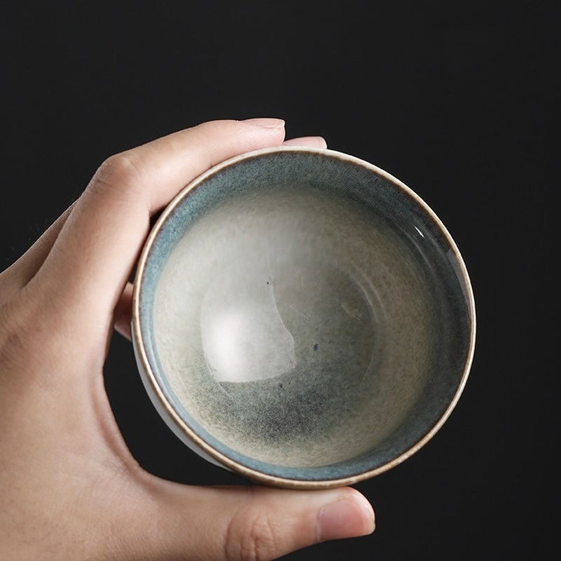 90/100/120 ml Chinese Retro Style Kiln random texture Ceramic tea cup Coffee cup Chinese porcelain