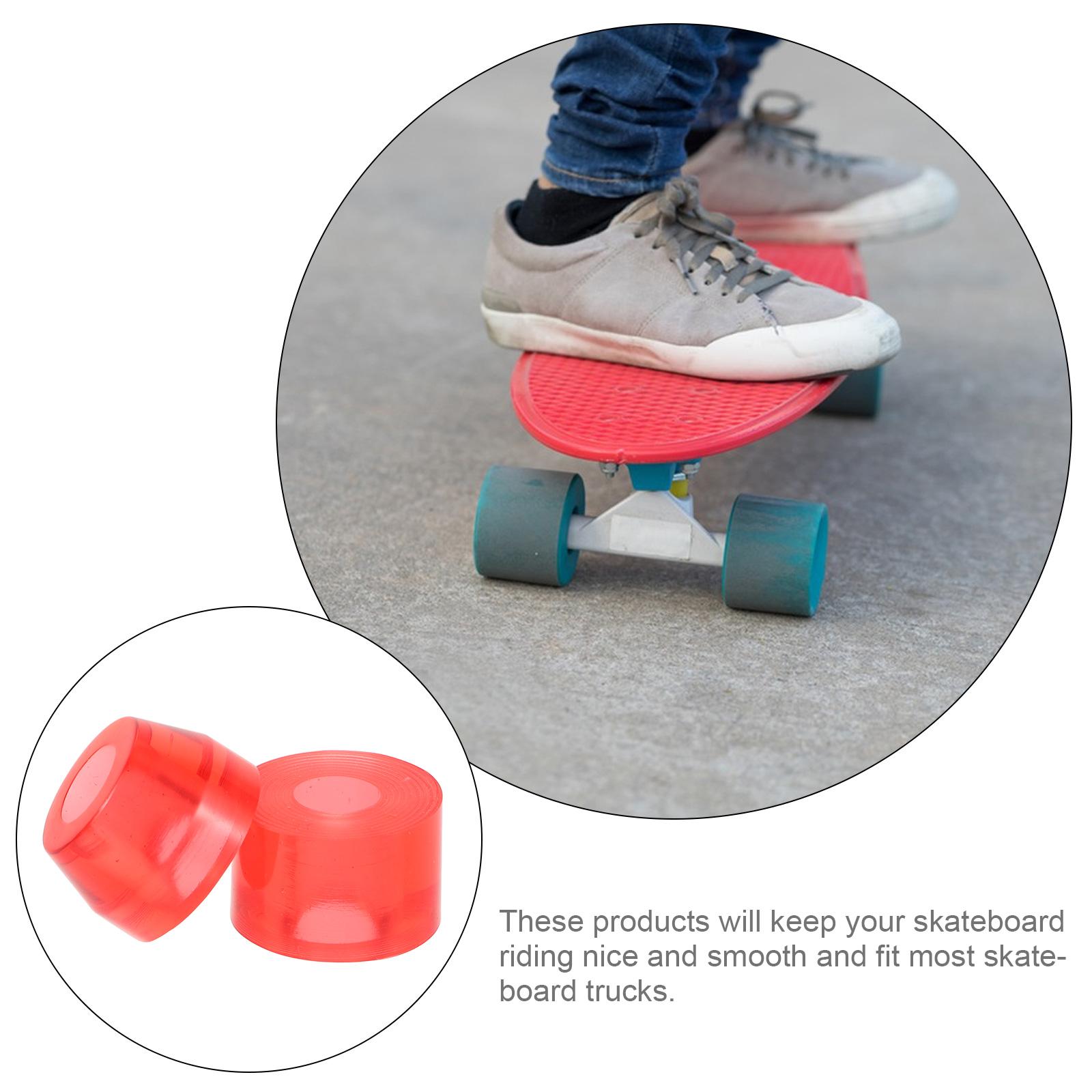 Joint absorbant les chocs pour Skateboard, 4 pièces, accessoires de bouchon de frein pour patins à roulettes, bouchons en Pu, pièces d'orteils de patinage en caoutchouc naturel