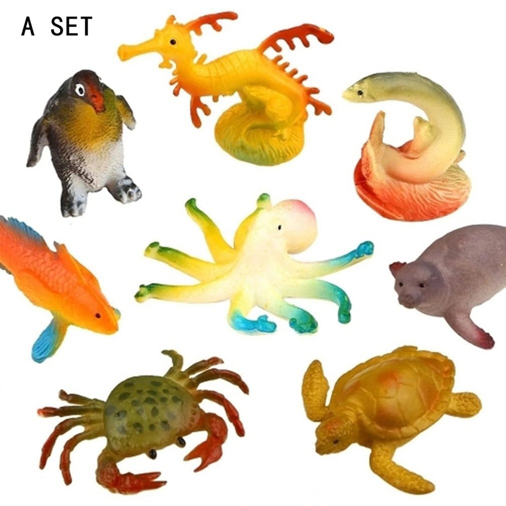 Underwater Deep Sea Creatures Tropical fish,Shark Animal Action Figures Sea Creatures Educational Toys for Kids: Default Title