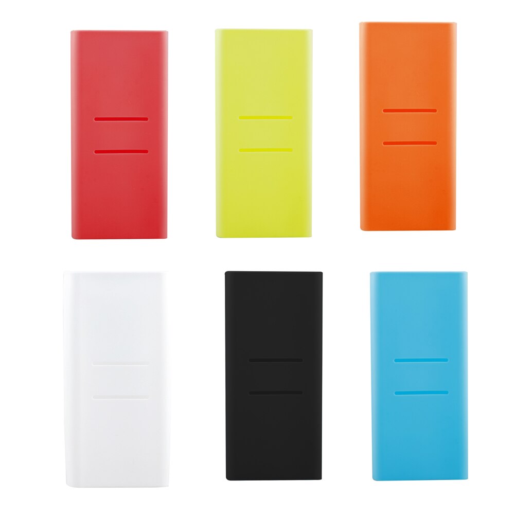 1pcs for Xiaomi Powerbank Case Silicone Case Portable External Battery cover for 20000mAh Xiaomi Power Bank