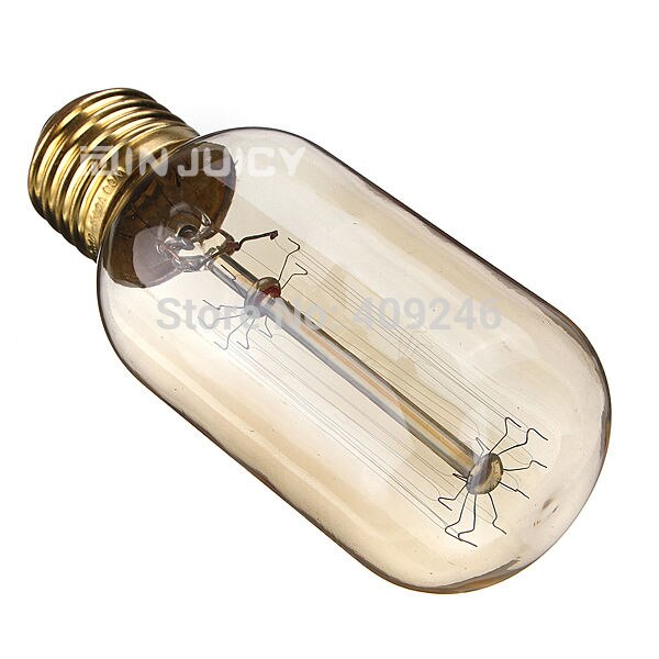 T45 fyrværkeri cirkel marconi røget pære lampe vintage edison reproduktion 40 watt klart glas  e27 ac220v