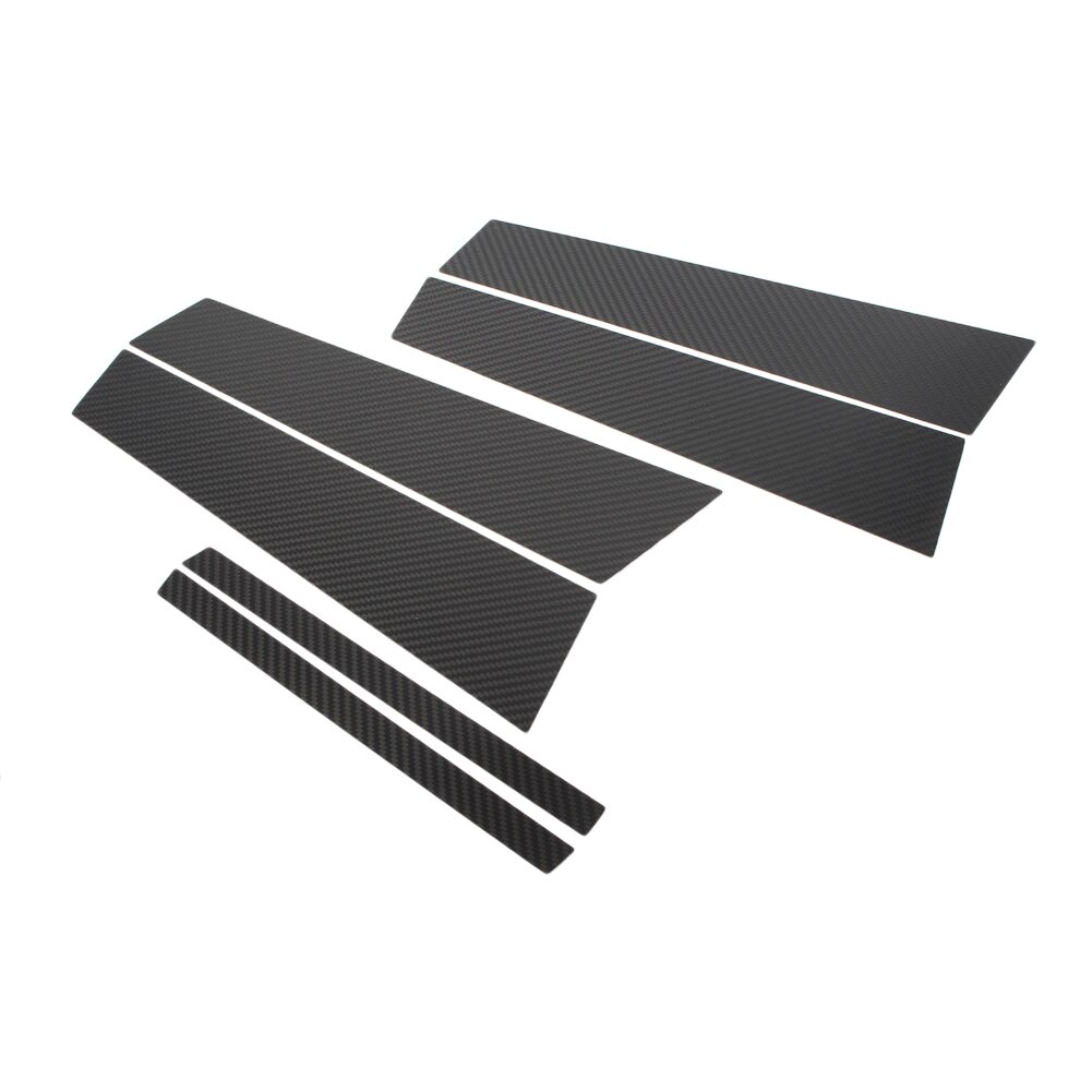 Carbon Fiber Car Window B Pillar Moulding Trim Protective Cover For Mercedes Benz GLA Class 6pcs