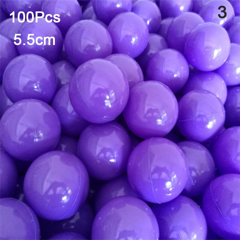 100x Eco Friendly Ball Plastic Ocean Ball Water Pool Ocean Wave Ball Outdoor Toy: A3