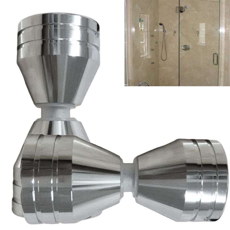 Single Hole Solid Handle Groove Glass Door Knob Shower Room Cabinet Handle Metal