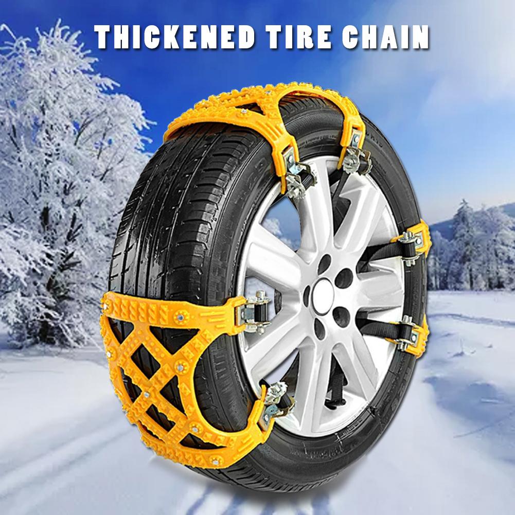 Winter Car Tire Snow Chain Low Temperature And Wear Resistant Universal Snow Chain Suitable For Ice/Snow/Sand/Mud Road