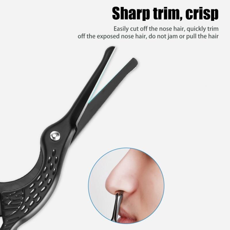 Stainless Steel Mini Portable Curved Mustache Nose Ear Hair Remover Trimmer Scissor Safety Tips Nose Hair Triming Makeup Tool