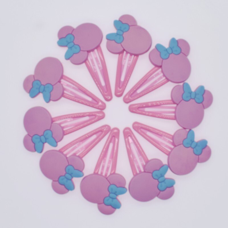 10 stuks schattige meisjes haarspelden in de vorm van een muis en een konijntje in de vorm van een kinderhaaraccessoire, haarspeldjes en haarclips, souvenir