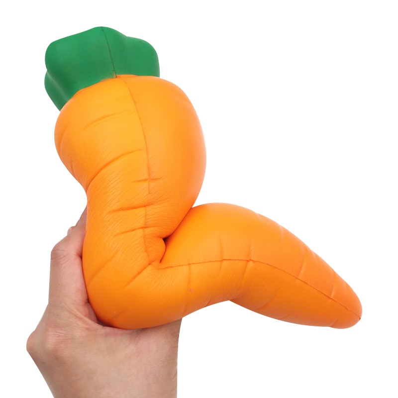 33cm Giant Kawaii Carrot Squishy Jumbo Slow Rising Antistress Decorate Cake Squishies Food Squeeze Toy Figure Collection