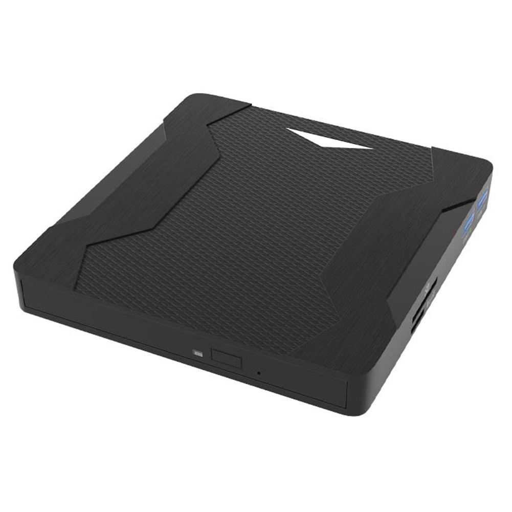 DVD ROM Rewriter Driver Free CD DVD Player USB3.0 TF SD External Optical Drive Plug and Play Mobile CD-ROM Drive for PC Desktop