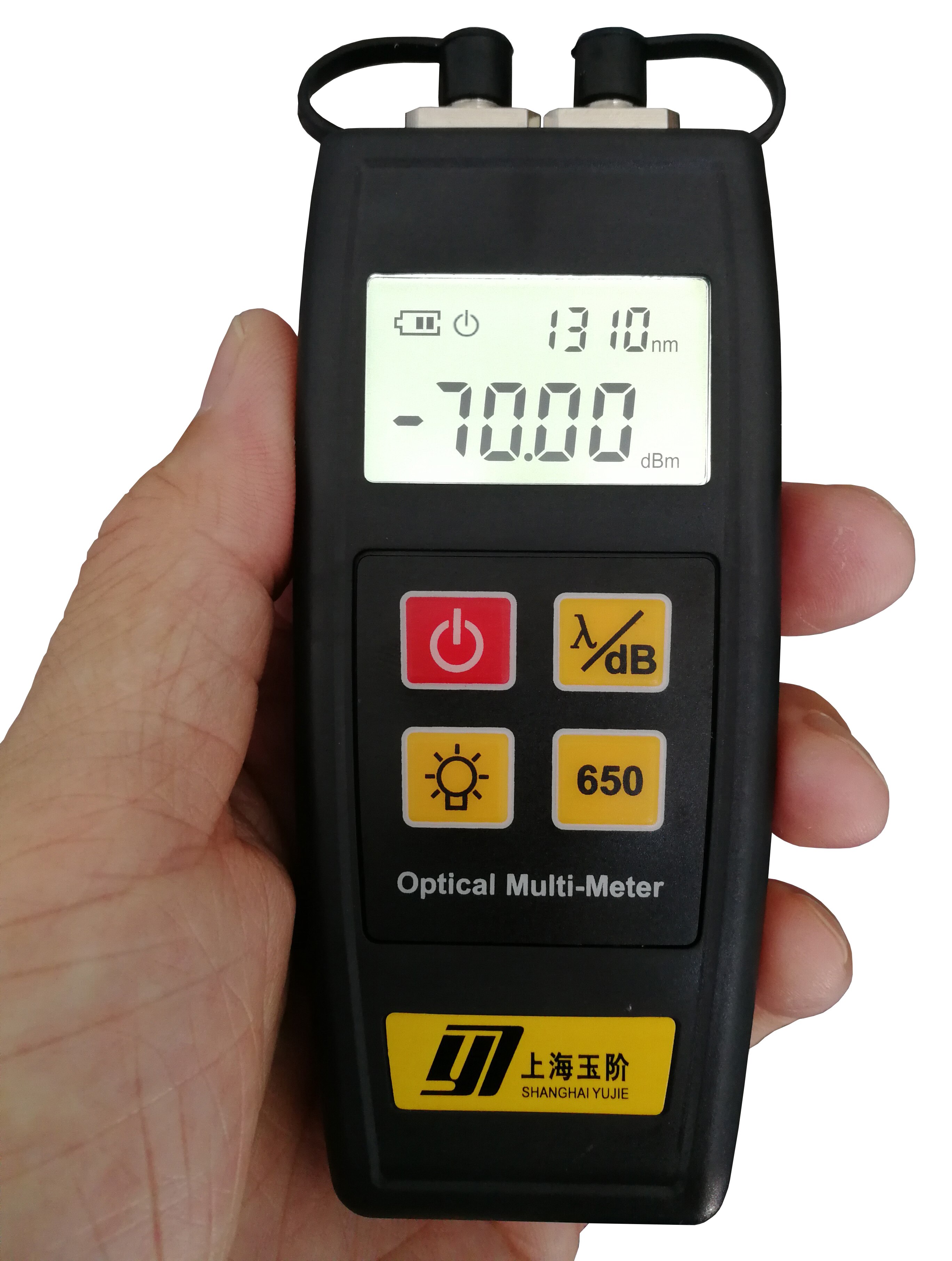 Oplaadbare Multi-meter Fiber Optische Power Meter met Visual Fault Locator (2 in 1)