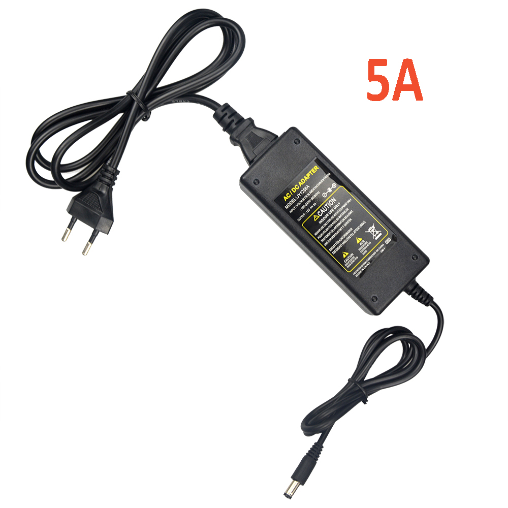 Voeding Adapter Ac 220V 110V 85-265V Naar Dc 12V Adapter Lader 1a 2a 3a 5a 6a 8a Universeel Voor Led Licht Cctv Camera: Zilver / 110v