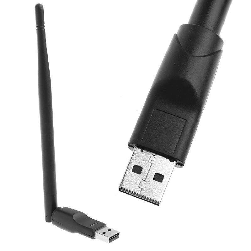 ANENG noir 150 Mbps 802.11n/g/b USB réseau LAN Dongle WiFi sans fil adaptateur 5dBi antenne