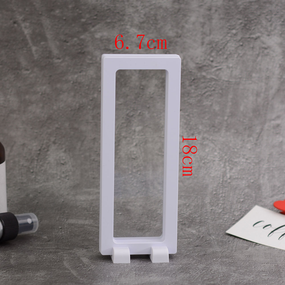 Display Film Suspension Jewelry Transparent Box Jewelry Storage Box Transparent Frame Display Stand: Purple