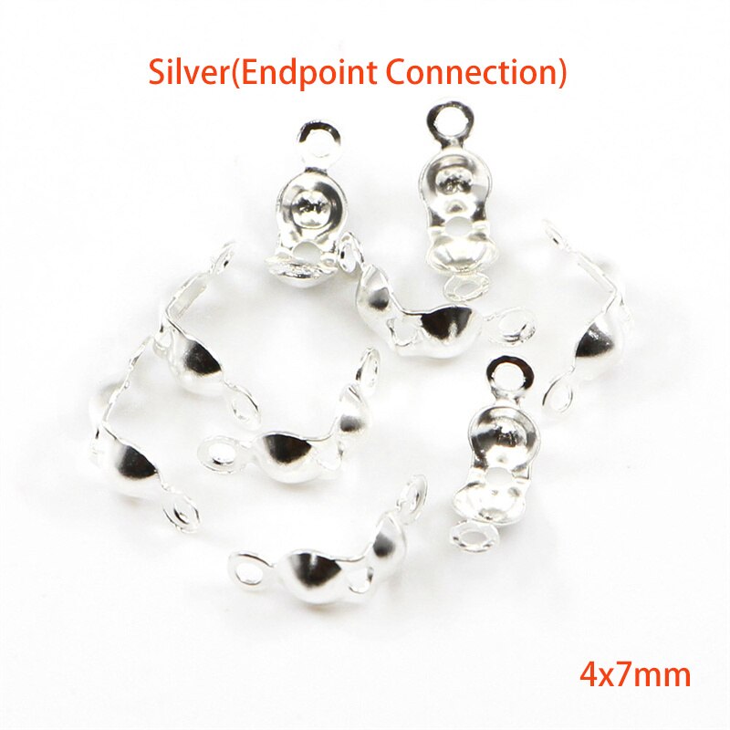 200 pz/lotto punte di perline a conchiglia nodo copre doppi anelli chiusi filo placcato oro Clip fibbie accessori risultati dei gioielli fai da te: H28095