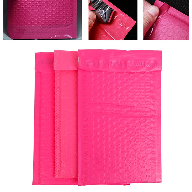 1pc Bubble Mailers Padded Envelopes Envelope Bag For Book Magazine Lined Mailer Self Seal Pink Pearl film Mail