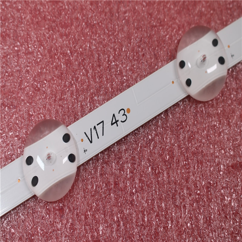 Led Backlight 2 Peças SUNG WE1 55V0 E74739 94V-0 43 &quot;V17 ART3 2867 Rev0.3 1 10leds 85cm