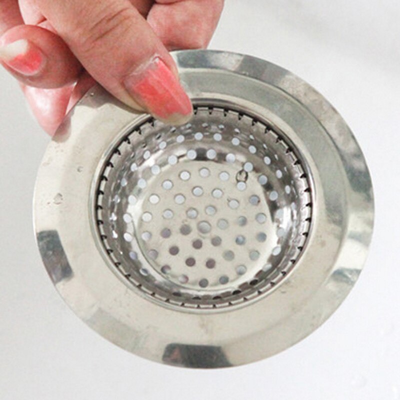 1pcs Kitchen Drains Stainless Steel Kitchen Sink Strainer Stopper Waste Plug Sink Filter Bathroom Basin Sink Drain