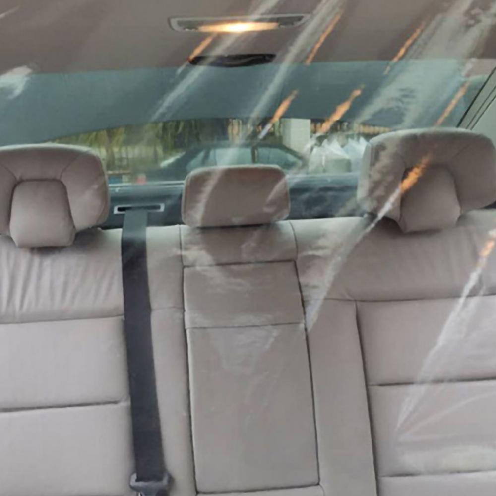 Car Isolation Curtain Sealed Taxi Cab Partition Screen Film Clear PVC Protection Film Anti-dust And Anti-spittle Anti-droplets