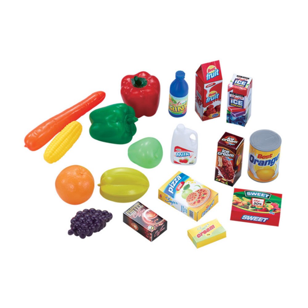 Lebensmittel Spielzeug freundlicher Simulation Spielen Haus Spielzeug Warenkorb Spielzeug Große Baby Supermarkt Wagen Obst Beste