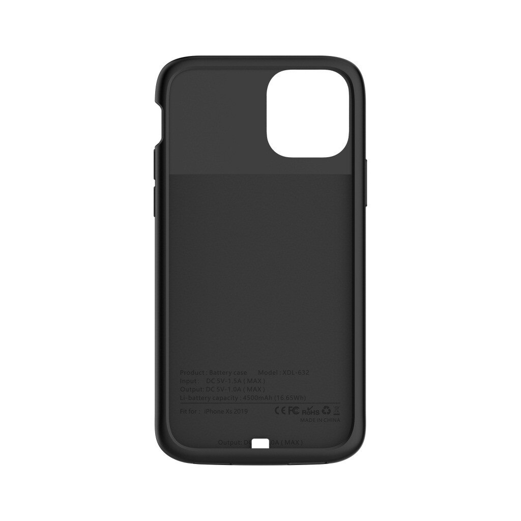 5000 mah powerbank-deksel for iphone 11 pro 11 pro max backup batterideksel for iphone 11 utvidet telefon batteri strømdeksel