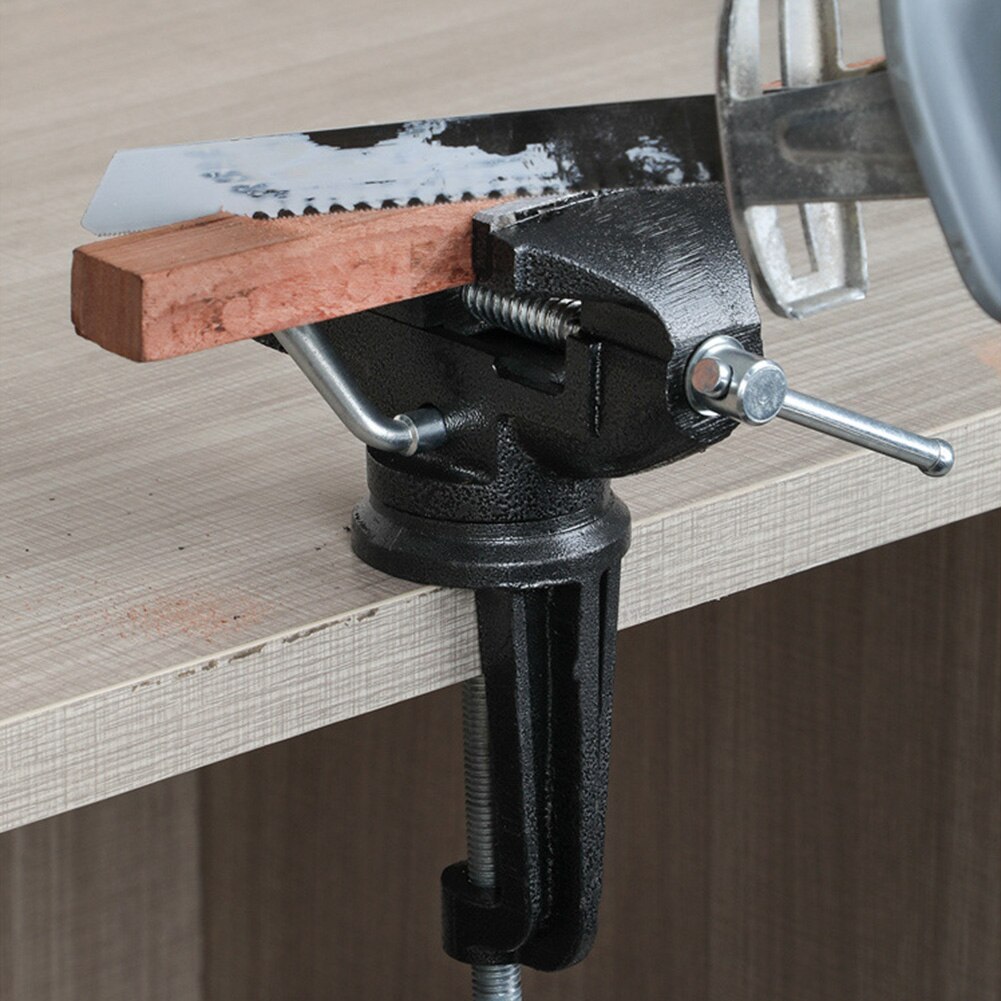 Muliti-Funcational Bench Vise Mini Rotating Tables Screws Vise Bench Clamp Screws Vise for DIY Crafts Mold Fixed Repair Tool L5