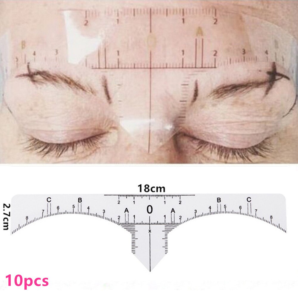 4x forskellige microblading øjenbryn permanent tatovering øjenbryn shaper skabelon stencil lineal definition permanent makeup